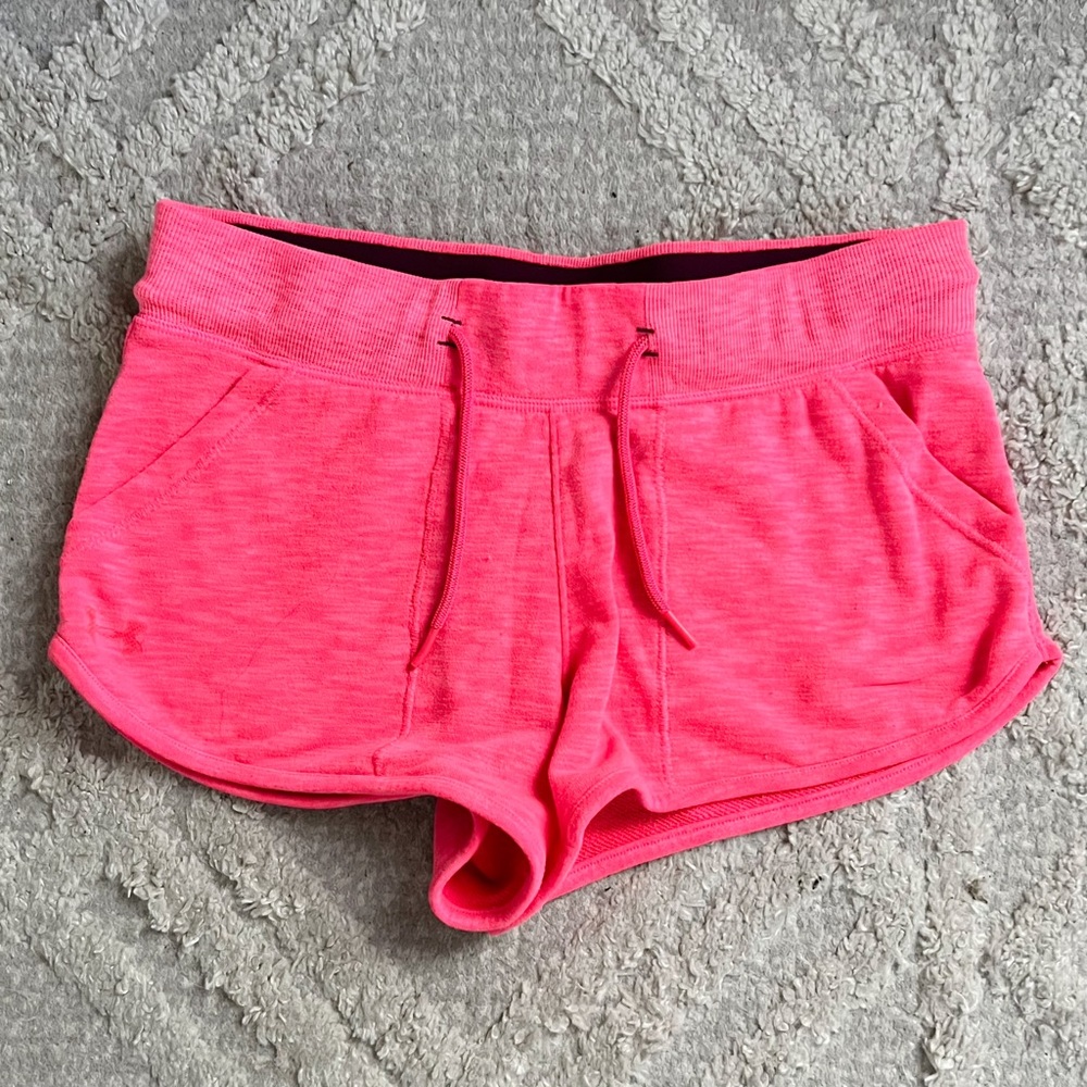 Under Armour Pink Lounge Exercise Shorts S